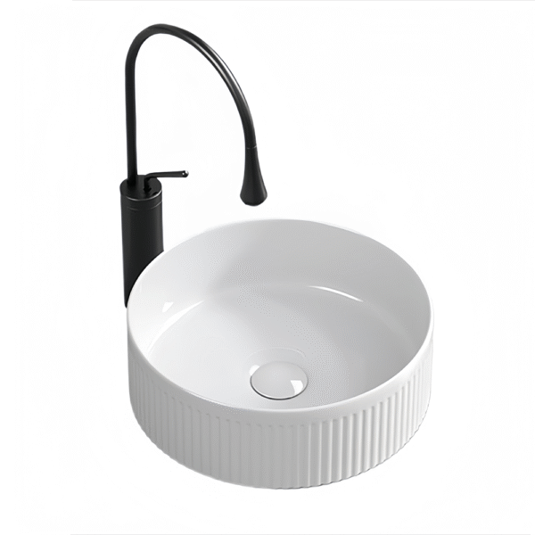 Exclusive designer bathroom ceramic sink and round washbasin