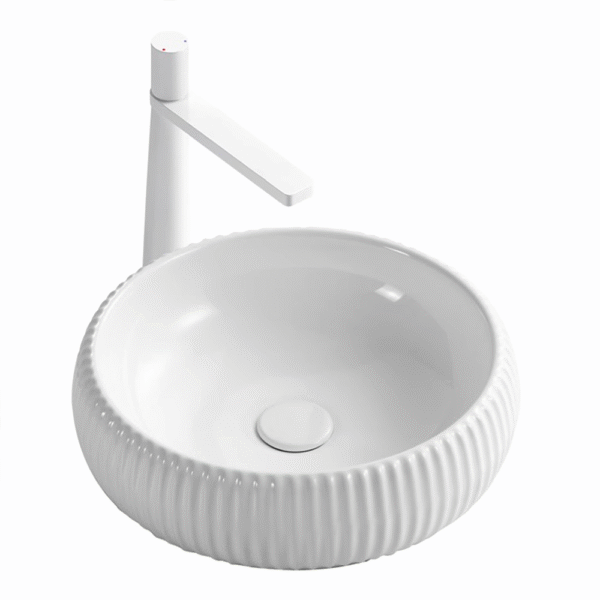 Exclusive design of bathroom ceramic sinks and round washbasins