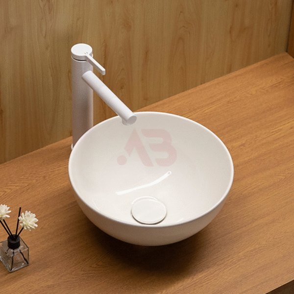 320X320mm Bathroom Ceramic Round Countertop Wash Basin