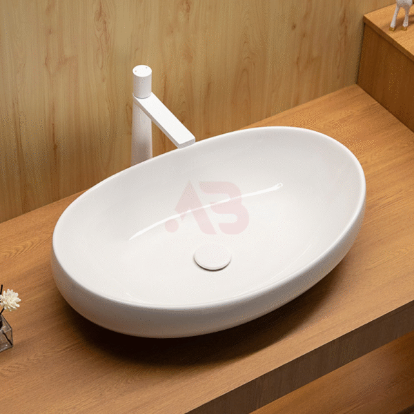 630X420 Ceramic Art Basin Irregular Oval Wash Basin