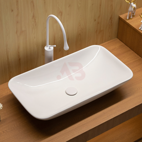 700X390 Ceramic Art Rectangular Bathroom Sink