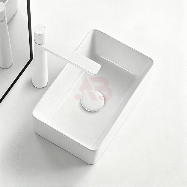360X230mm Art Basin Rectangular Bathroom Ceramic Wash Basin