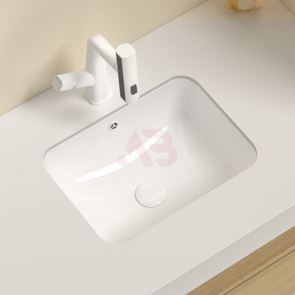 20 inch embedded ceramic washbasin, placed under the counter