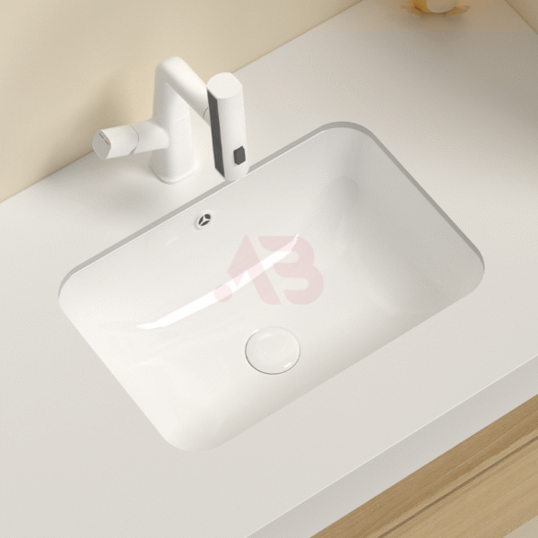 23 inch embedded ceramic washbasin, placed under the counter