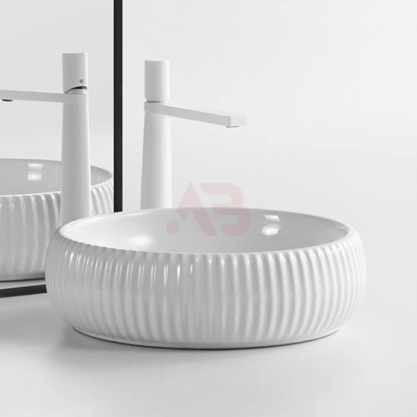 410×410mm appearance line design round ceramic washbasin