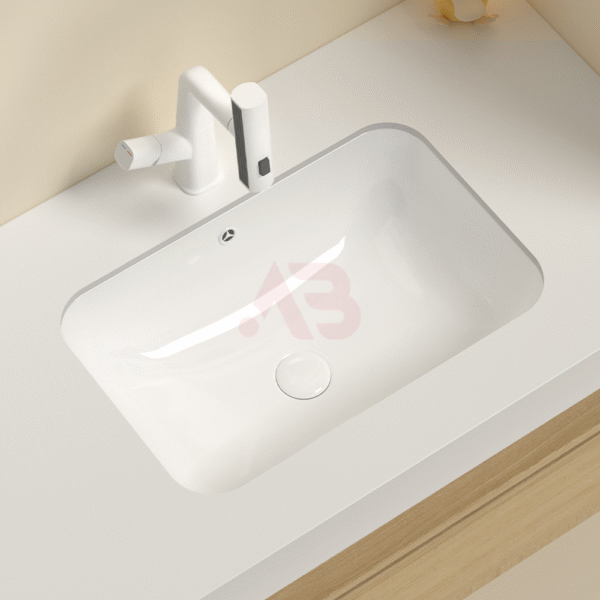 24 inch embedded ceramic washbasin, placed under the counter