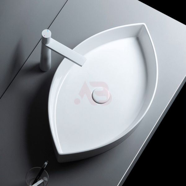 650X390mm Bathroom Ceramic Art Basin Irregular Shaped Sink