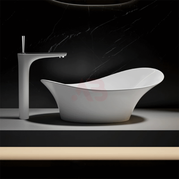 555X330mm Bathroom Unique Design Ceramic Art Basin